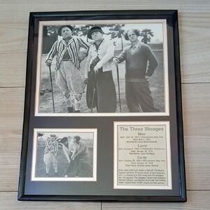 Framed Three Stooges Golf Photographic Print.